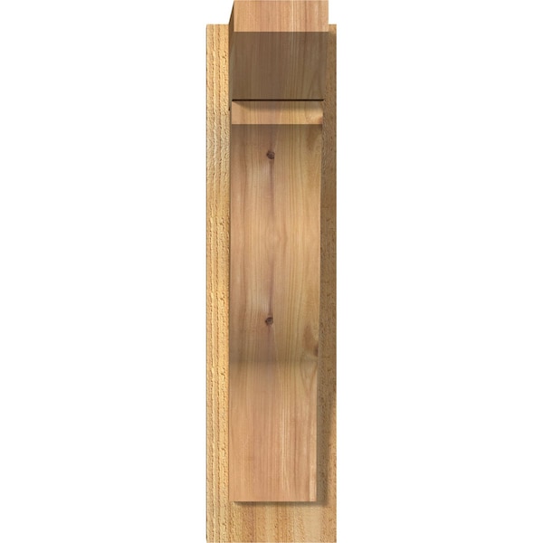 Funston Slat Rough Sawn Outlooker, Western Red Cedar, 6W X 12D X 24H